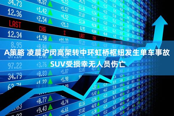 A策略 凌晨沪闵高架转中环虹桥枢纽发生单车事故 SUV受损幸无人员伤亡